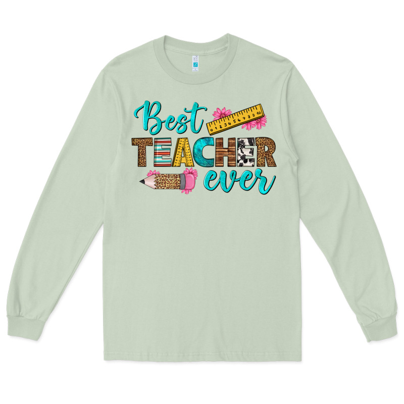 Best Teacher Ever Long Sleeve Tee by BundleAndBundleShop | Teevron
