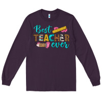 Plum best teacher ever Long Sleeve Tee - BundleAndBundleShop