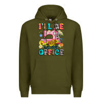 Army Green i'll be in my office Premium Hoodie - Artiststas