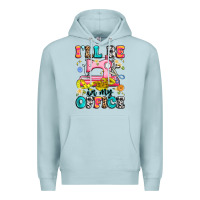 Blue Mist i'll be in my office Premium Hoodie - Artiststas