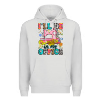 Dove Grey i'll be in my office Premium Hoodie - Artiststas