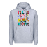 Heather Grey i'll be in my office Premium Hoodie - Artiststas