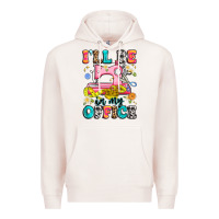 Pale Pink i'll be in my office Premium Hoodie - Artiststas