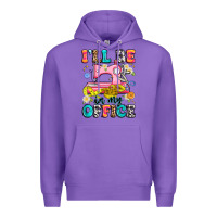 Purple i'll be in my office Premium Hoodie - Artiststas