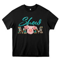 Black show mom pig Heavy Core Tee - Artiststas
