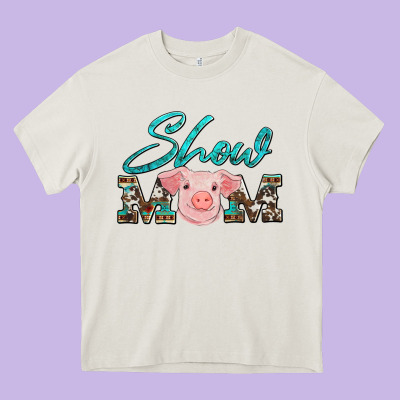 Show Mom Pig Heavy Core Tee Designed By Artiststas