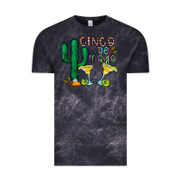 Cloud Black cinco de mayo cactus Vintage Tee - CowhideDigitalArt
