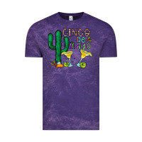 Cloud Purple cinco de mayo cactus Vintage Tee - CowhideDigitalArt