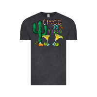 Vintage Black cinco de mayo cactus Vintage Tee - CowhideDigitalArt