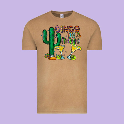 Cinco De Mayo Cactus Vintage Tee Designed By Cowhidedigitalart