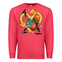 Cardinal heart pencil Premium Sweatshirt - NancyCooperArtShop