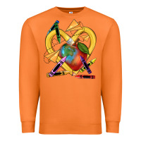 Carrot heart pencil Premium Sweatshirt - NancyCooperArtShop