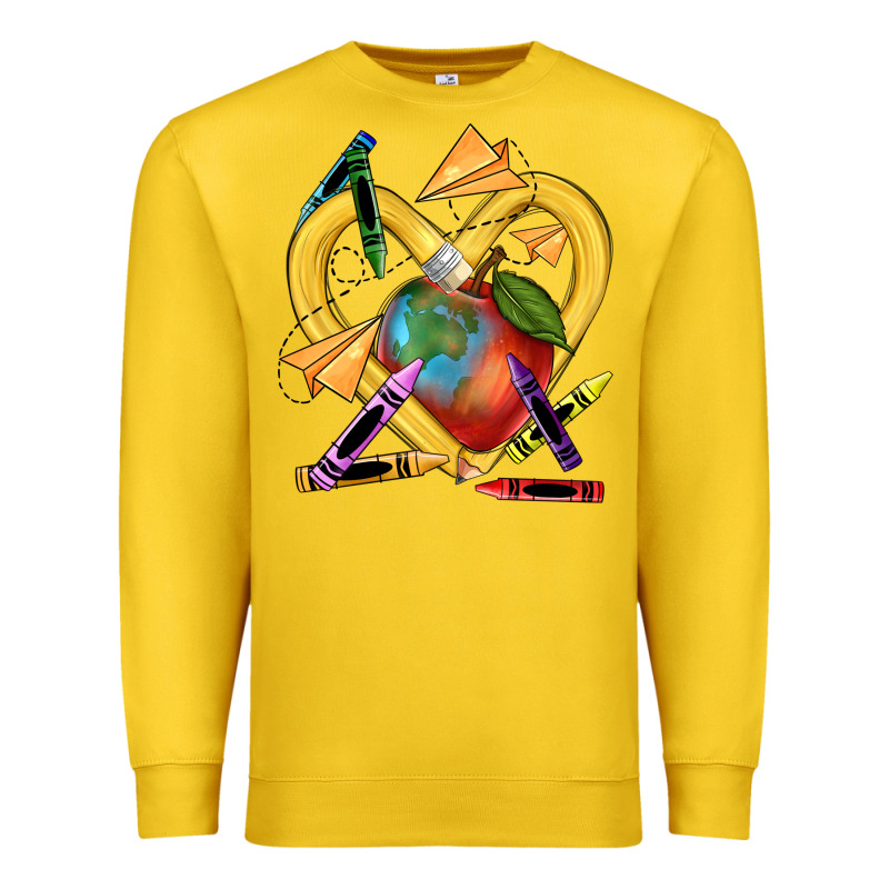 Heart Pencil Premium Sweatshirt by NancyCooperArtShop | Teevron