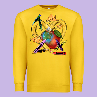 Heart Pencil Premium Sweatshirt Designed By Nancycooperartshop