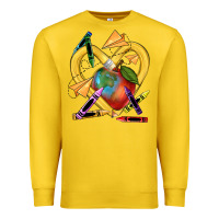 Lemon heart pencil Premium Sweatshirt - NancyCooperArtShop