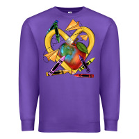 Purple heart pencil Premium Sweatshirt - NancyCooperArtShop