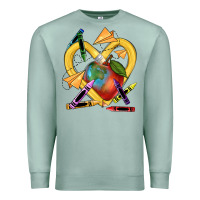 Seafoam heart pencil Premium Sweatshirt - NancyCooperArtShop