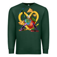 Sports Green heart pencil Premium Sweatshirt - NancyCooperArtShop