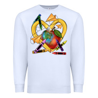 White heart pencil Premium Sweatshirt - NancyCooperArtShop