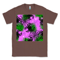 Chestnut halloween spider green leopard seamless pattern Classic Tee - BundleAndBundleShop