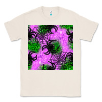 Natural halloween spider green leopard seamless pattern Classic Tee - BundleAndBundleShop