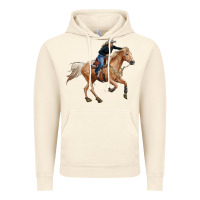 Vintage Artic horse body with cowgirl Vintage Hoodie - RanaPortraitStore