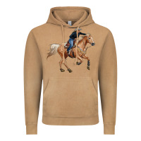 Vintage Camel horse body with cowgirl Vintage Hoodie - RanaPortraitStore