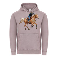Vintage Zinc horse body with cowgirl Vintage Hoodie - RanaPortraitStore