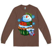 Chestnut snowman cupcake Long Sleeve Tee - AdoDesignShop