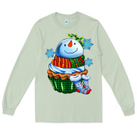 Matcha snowman cupcake Long Sleeve Tee - AdoDesignShop