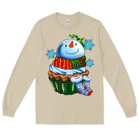Mushroom snowman cupcake Long Sleeve Tee - AdoDesignShop