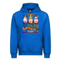 Cobalt Happy Hallothanksmas wine glasses and gnomes Urban Hoodie - texasbilliewilder