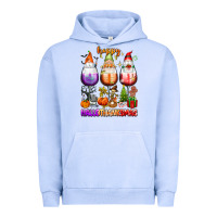 Pigment Grape Ice Happy Hallothanksmas wine glasses and gnomes Urban Hoodie - texasbilliewilder