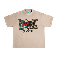 French Oak love my veteran Urban Heavy Tee - CowhideDigitalArt