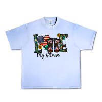 Grape Ice love my veteran Urban Heavy Tee - CowhideDigitalArt