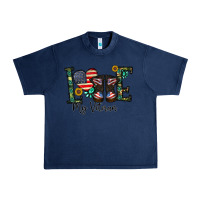 Navy love my veteran Urban Heavy Tee - CowhideDigitalArt