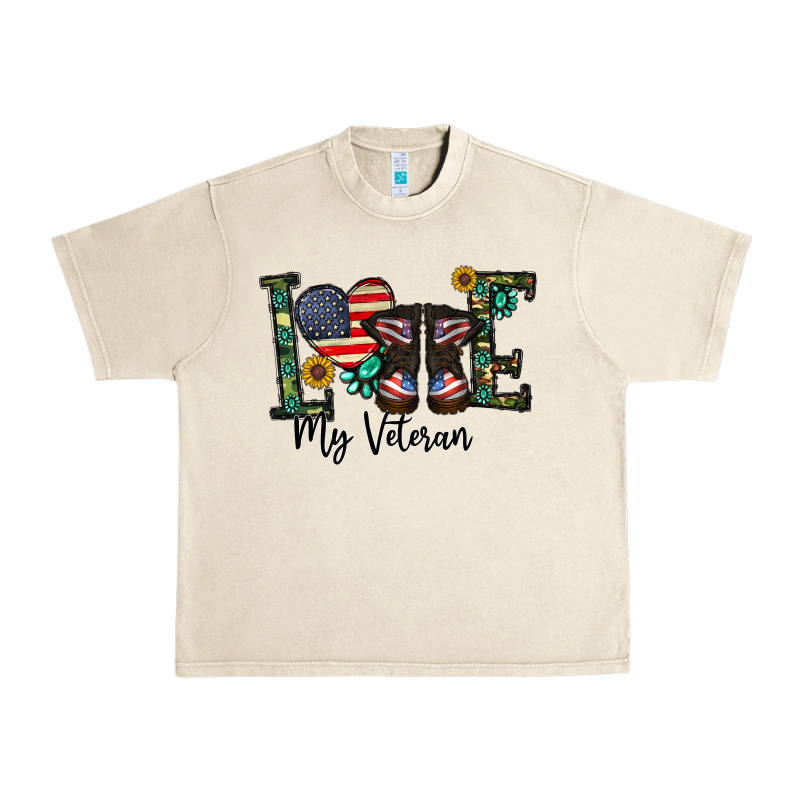 Love My Veteran Urban Heavy Tee by CowhideDigitalArt | Teevron