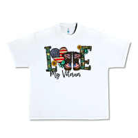 White love my veteran Urban Heavy Tee - CowhideDigitalArt