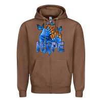 Chestnut hope blueribboncolon cancer nails Zipper Hoodie - NancyCooperArtShop