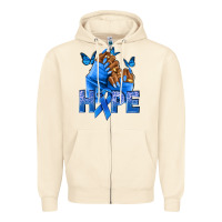 Sandshell hope blueribboncolon cancer nails Zipper Hoodie - NancyCooperArtShop