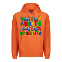 Carrot see the ability not the disability Premium Hoodie - Artiststas