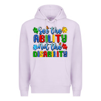 Lilac see the ability not the disability Premium Hoodie - Artiststas