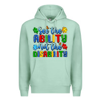 Seafoam see the ability not the disability Premium Hoodie - Artiststas