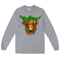 St. Patrick’s Day Long Hair Shaggy Cow Long Sleeve Tee | Teevron