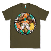 Army Green fall gnomes round earrings 1 Classic Tee - Artiststas