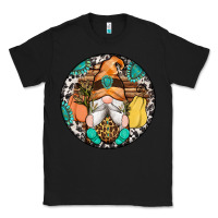 Black fall gnomes round earrings 1 Classic Tee - Artiststas