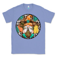 Colony Blue fall gnomes round earrings 1 Classic Tee - Artiststas