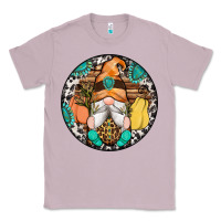 Lilac fall gnomes round earrings 1 Classic Tee - Artiststas