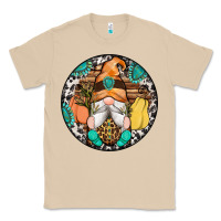 Mushroom fall gnomes round earrings 1 Classic Tee - Artiststas