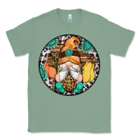 Sage fall gnomes round earrings 1 Classic Tee - Artiststas